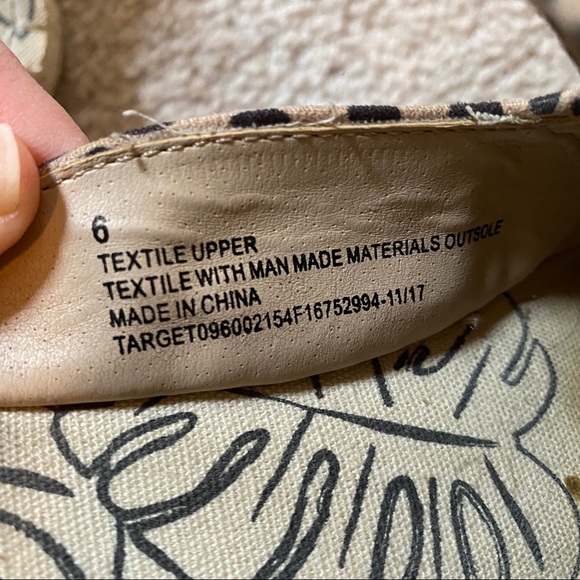 DV by Dolce Vita Espadrille Cheetah Slip Ons Size 6 - Picture 4 of 6